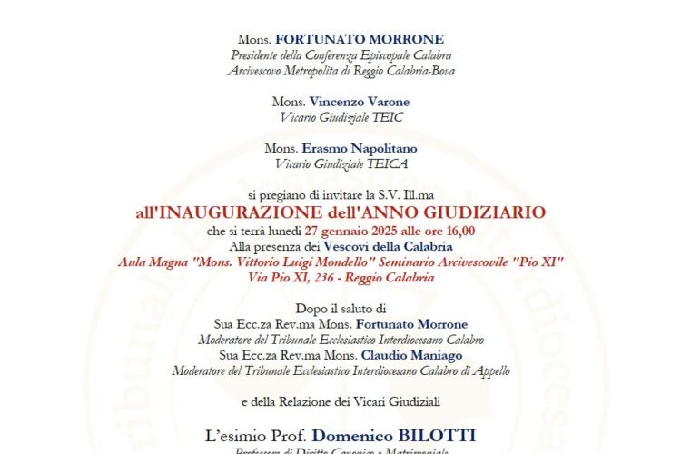 Inaugurazione dell’Anno Giudiziario 2025